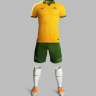 Форма сборной Австралии по футболу 2016/2017 (комплект: футболка + шорты + гетры)