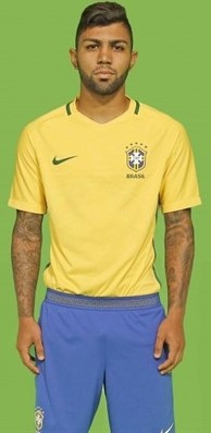 Форма сборной Бразилии по футболу 2015/2016 (комплект: футболка + шорты + гетры)
