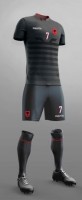 Детская форма голкипера сборной Албании 2016/2017 (комплект: футболка + шорты + гетры)