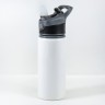 Бутылка алюминиевая для воды 650 мл с черной крышкой