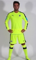 Мужская форма голкипера футбольного клуба Бордо 2016/2017 (комплект: футболка + шорты + гетры)
